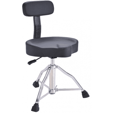 Scorpi SDT2 Back Support Drum Throne Black
