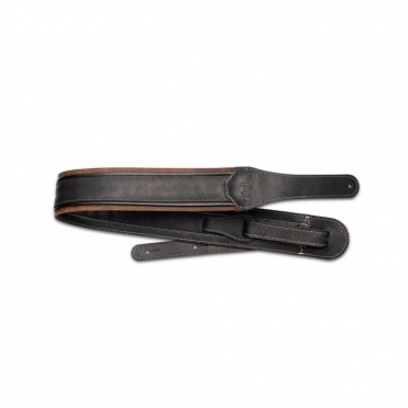 Taylor American Dream Leather Strap, Brown/Black Taylor 2.5"